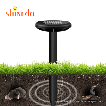 New Solar Powered Mole Mouse Snake Repeller Ultrasonic Sound Wave Pest Control Repellent For Farm Garden Yard